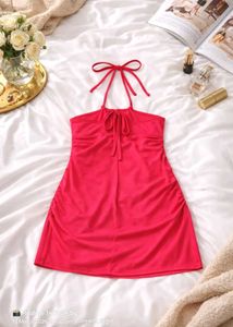 Chic Halter Neck Pink Dress || Bollywood choice 😍