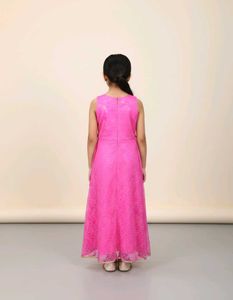 Pink Floral Girls' Dress