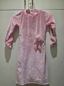New Sparkly Pink Velvet Dress