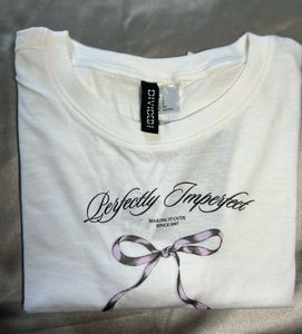 White "Perfectly Imperfect" Graphic T-Shirt