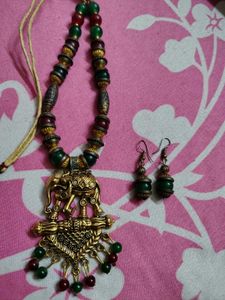 Ethnic Elephant Pendant Necklace