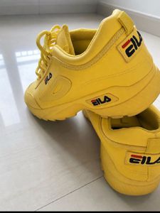 Yellow Fila Sneakers✨