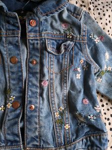 Cute Embroidered Denim Jacket