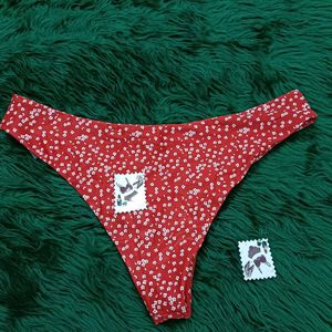 Red Floral🎁🫴🏻 Thong Panty