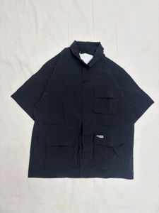 Black Cargo Pocket Shirt