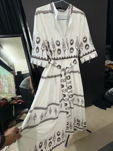 Elegant White Ethnic Gown