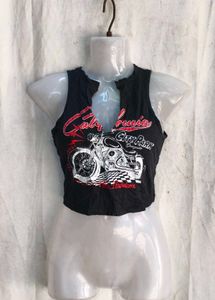 8410. Goth Motorcycle Graphic Tank Top
