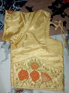 THREAD EMBROIDERY SAREE BLOUSE