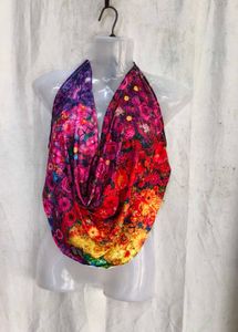 139. Vibrant Floral Print Halter Neck Top