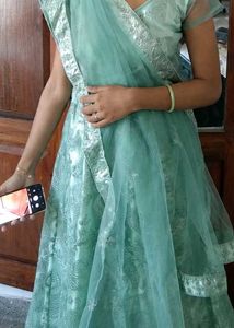 Elegant Teal Lehenga Choli Set