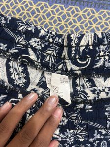 Boho Print Shorts with Tassel Trim