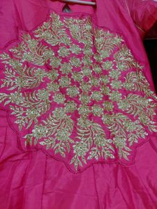 Pink Embroidered Ethnic Gown