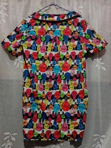 Colorful Light Bulb Print Top