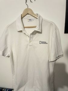 National Geographic White Polo Shirt