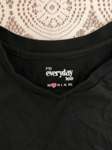 Plain Black Top ,full Sleeves