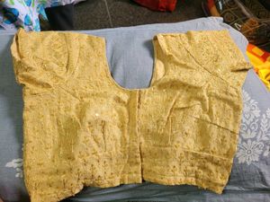 Embroidered Yellow Blouse