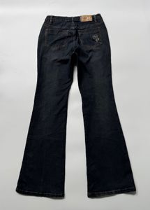 Y2K Embroidered Flared Jeans