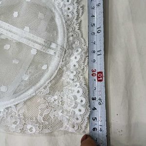🪔 Elegant White Lace Bra