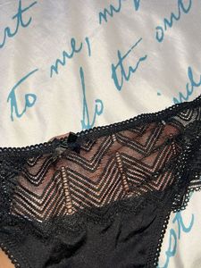 Lace Trim Thong Panty