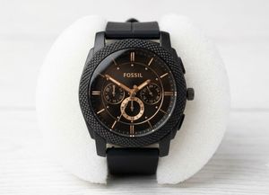 Fossil Men's Watch - Black & Rose Gold