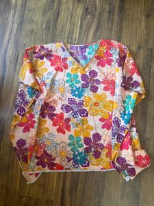 Vibrant Floral Kaftan Co-ord Set