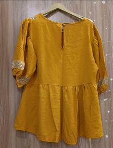 Mustard Yellow Tunic Top