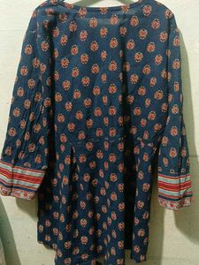 Blue Printed Kurta