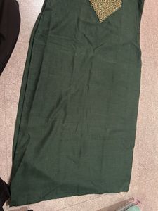 Combo of 2Elegant Green Embroidered Kurtas