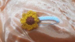 Crocheted Flower &amp; Panda Brooches