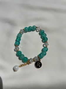 Strechible Stone Alphabet Bracelet