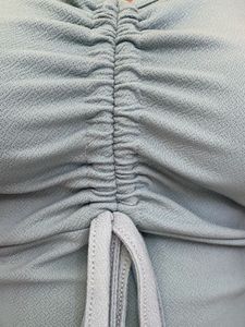 Light Blue Ruched Bodycon Dress