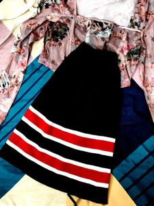 top and pencil short skirt combo offer