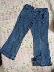 Women's Blue Denim Jeans with Belt