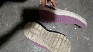 Lavender Knit Sneakers