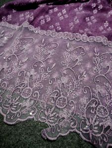 Purple dupatta (stole)