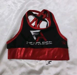 Fearless Sports Bra - Black & Red