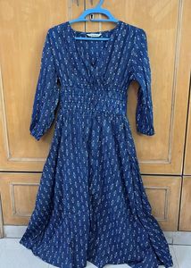 Navy Blue Indowestern Dress