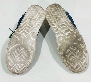 Benetton Men's Blue Canvas Sneakers