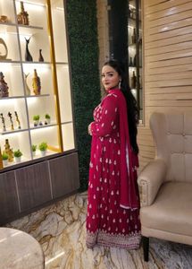 Elegant Rani pink heavy Embroidered suit