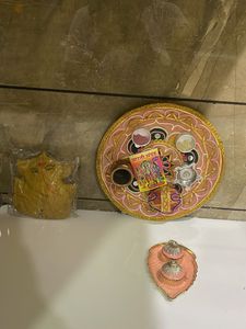 Decorative Pooja Thali Set