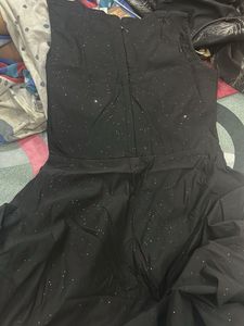Chic Black Sparkle one piece dress