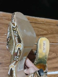 San Lee Beaded Heeled Slides