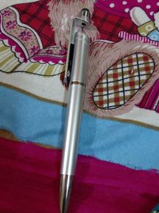 Silver Ballpoint Pen with Stylus