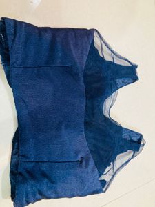 Elegant Navy Blue ready to wear Saree