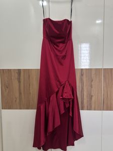 Red Strapless Dress