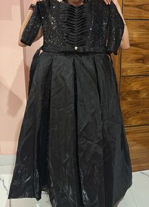 Stunning Black Sequined Gown