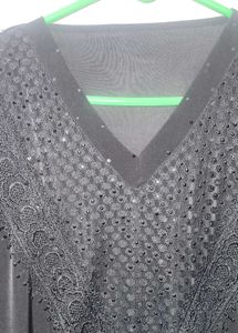 Lycra Black Abaya