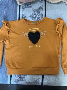 like new solid Girl's Sweatshirt
