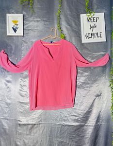 Tom TailorVibrant Pink Long Sleeve Top