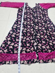 Front Slit Floral Print Kurti